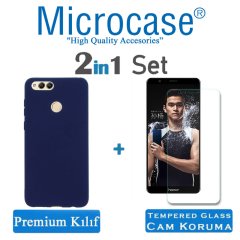 Microcase Huawei Honor 7X Premium Matte Silikon Kılıf + CAM