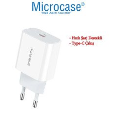 Microcase Borofone Serisi Hızlı Şarj Adaptörü 20W PD Güç Kaynağı - AL2895