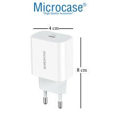 Microcase Borofone Serisi Hızlı Şarj Adaptörü 20W PD Güç Kaynağı - AL2895