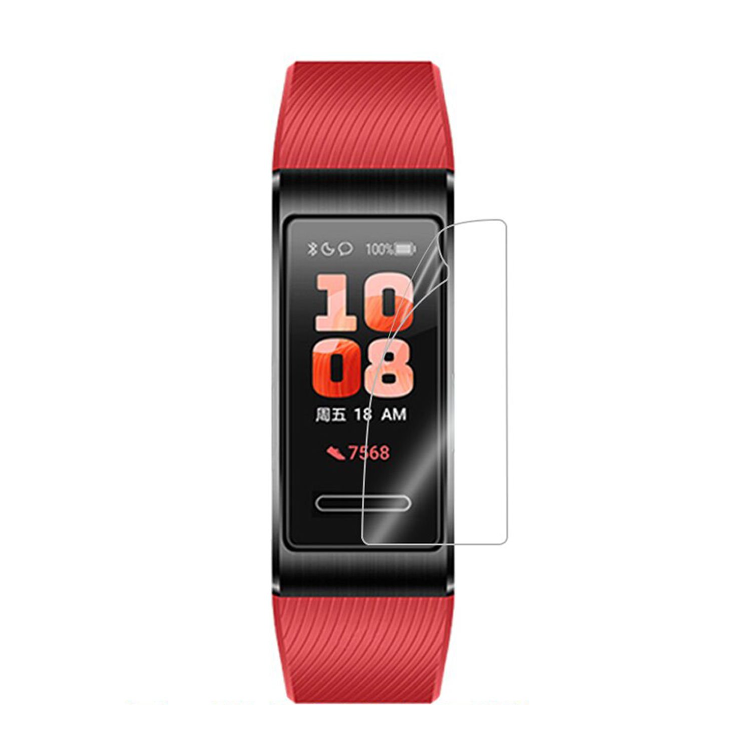 Microcase Huawei B3 Pro Talkband 2 için TPU Ekran Koruma Filmi - Şeffaf