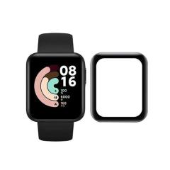 Microcase Xiaomi Redmi Watch 2 Lite Gl Tam Kaplayan Kavisli Ekran Koruyucu 3D Pet Film - Siyah