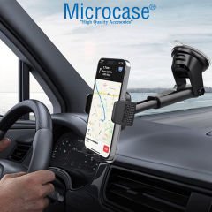 Microcase 360 Döner Başlıklı ML-211 Araç İçi Torpido Üstü Vantuzlu Ayarlanabilir Telefon Tutucu AL4477