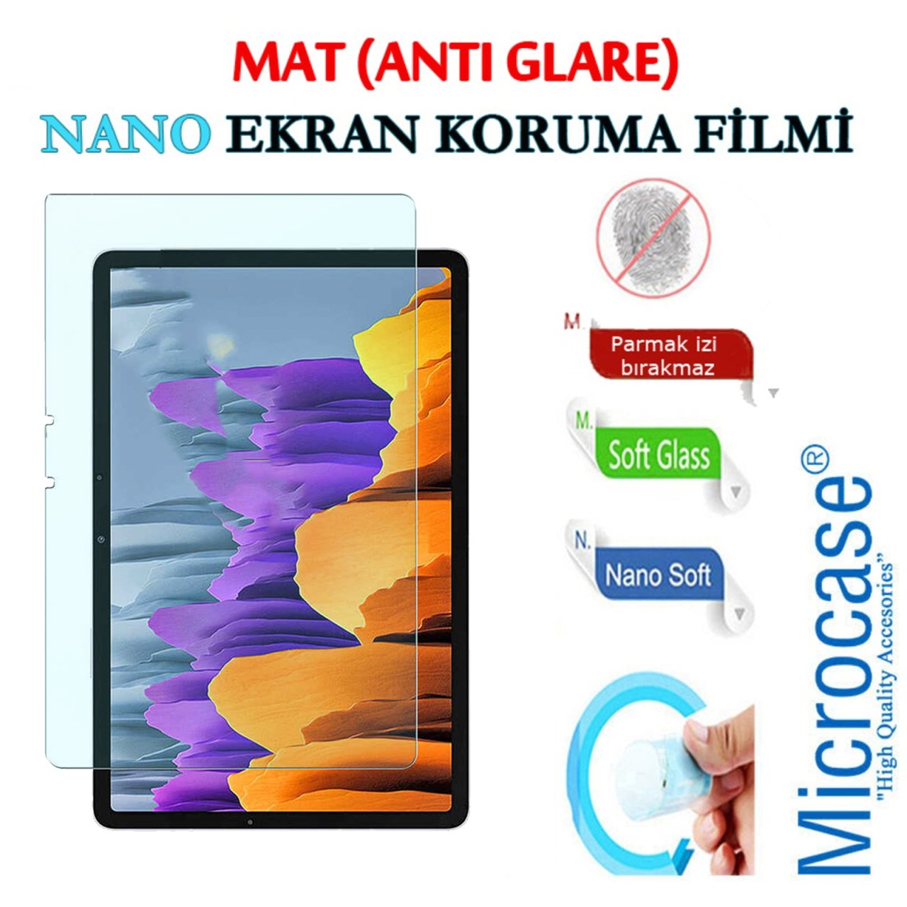 Microcase Samsung Galaxy Tab S7 T870 11 inch Tablet Nano Film-MAT