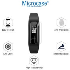 Microcase Huawei Band 3e için TPU Ekran Koruma Filmi - Şeffaf