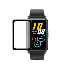 Microcase Huawei Watch Fit Mini Tam Kaplayan Kavisli Ekran Koruyucu 3D Pet Film - Siyah
