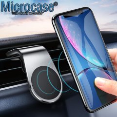 Microcase Mıknatıslı Araç İçi Izgaralıktan Telefon Tutucu - Siyah Model No AL2418