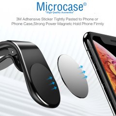 Microcase Mıknatıslı Araç İçi Izgaralıktan Telefon Tutucu - Siyah Model No AL2418