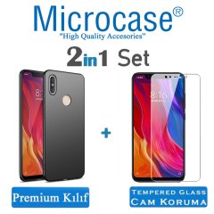 um Matte Silikon Kılıf + Cam Koruma
