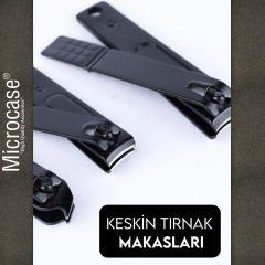 Microcase 17 Parça Deri Çantalı Taşınabilir Manikür Pedikür Tırnak Kişisel Bakım Seti AL4220
