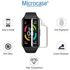 Microcase Honor Band 6 için TPU Ekran Koruma Filmi - Şeffaf