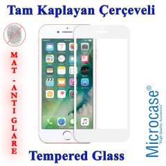 Microcase iPhone 8 Tam Kaplayan Çerçeveli Tempered Ekran Koruyucu - MAT