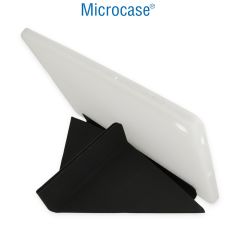 Microcase iPad 2022 10.9 10.nesil Uyumlu Angle Serisi Standlı Deri Kılıf-Siyah AL4132