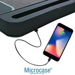 Microcase Kablosuz Şarjlı Kalemlikli Telefon Tablet Tutuculu Organizer Mouse Pad AL4215