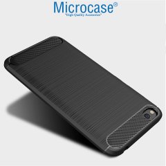 Microcase Xiaomi Redmi Go Brushed Carbon Kılıf + CAM