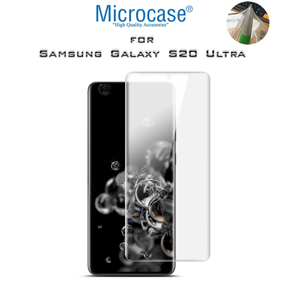 Microcase Samsung Galaxy S20 Ultra Full Ön Kaplama TPU Soft Koruma Filmi