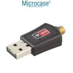 Microcase 2.4GHz 300 Mbps 5 Dbi USB Wireless Adaptör WiFi Anten 15.5cm - AL4222