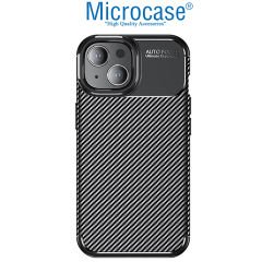 Microcase Iphone 15 Maxy Serisi Carbon Fiber Silikon Kılıf - Siyah AL3413