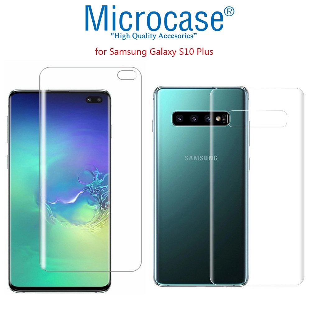 Microcase Samsung Galaxy S10 Plus Full Ön Arka Kaplama Koruma Filmi
