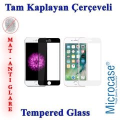 Microcase iPhone 8 Plus Tam Kaplayan Çerçeveli Tempered Ekran Koruyucu - MAT