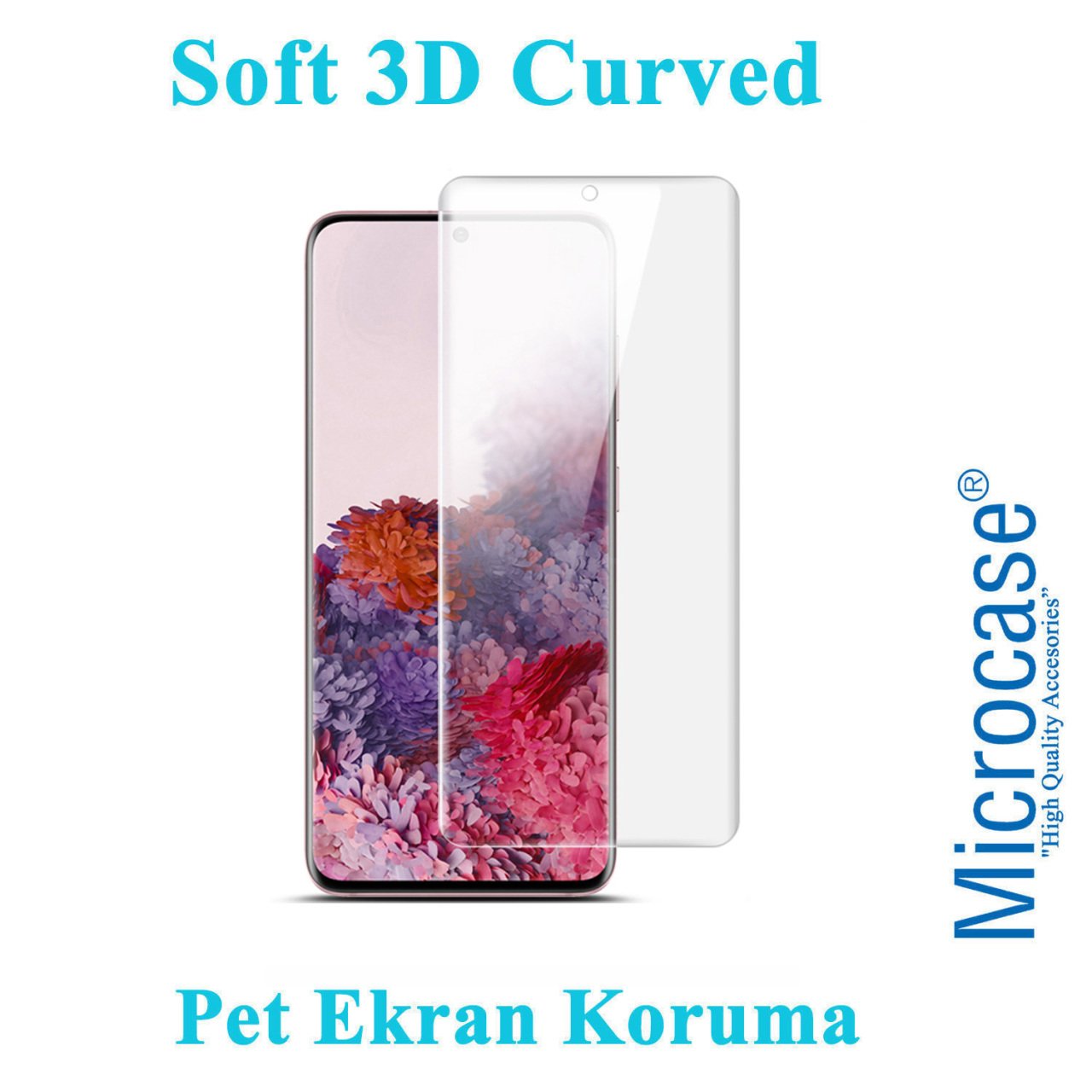 Microcase Samsung Galaxy S20 Full Ekran Koruma Curved 3D Pet Film