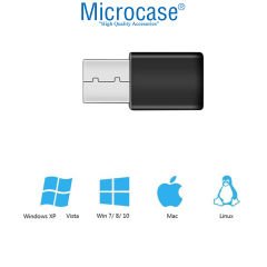 Microcase 2.4 GHZ 300 Mbps Mini Usb Wireless Kablosuz Wifi Ap Adaptörü Dongle AL4223