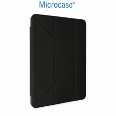 Microcase Xiaomi Pad 6 Angle Serisi Standlı Deri Kılıf-Siyah AL4132