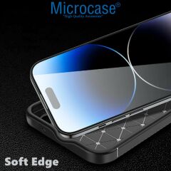Microcase Iphone 15 ProMax Maxy Serisi Carbon Fiber Silikon Kılıf - Siyah AL3413