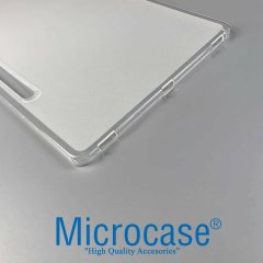 Microcase Samsung Galaxy Tab S7 Plus T970 12.4 inch Silikon Kılıf - Şeffaf