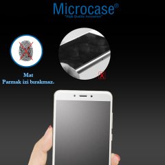 Microcase iPhone X - XS Tam Kaplayan Çerçeveli Tempered Ekran Koruyucu - MAT SİYAH