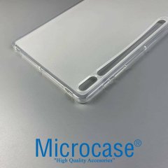 Microcase Samsung Galaxy Tab S7 T970 12.4 inch Silikon Kılıf Şeffaf + Ekran Koruma Film