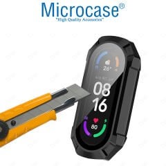 Microcase Xiaomi Mi Band 8 Ekran Korumalı Sert Rubber Kılıf - AL3173