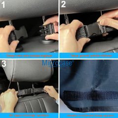 Microcase Araç Bagaj Düzenleyici 8 Cepli Organizer Oto içi Aksesuar Malzeme Düzenleyici Çanta AL4229