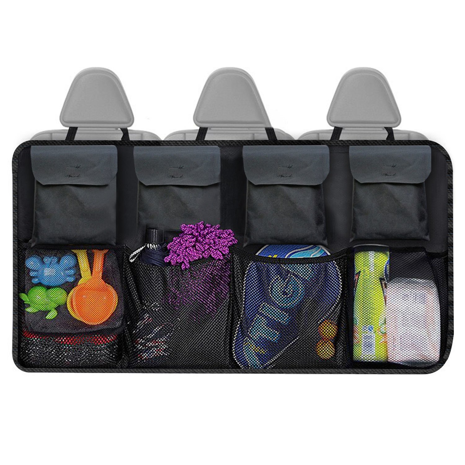 Microcase Araç Bagaj Düzenleyici 8 Cepli Organizer Oto içi Aksesuar Malzeme Düzenleyici Çanta AL4229