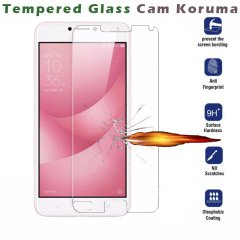 Asus Zenfone 4 Selfie ZD553KL  Leather Effect Silikon Kılıf + Cam