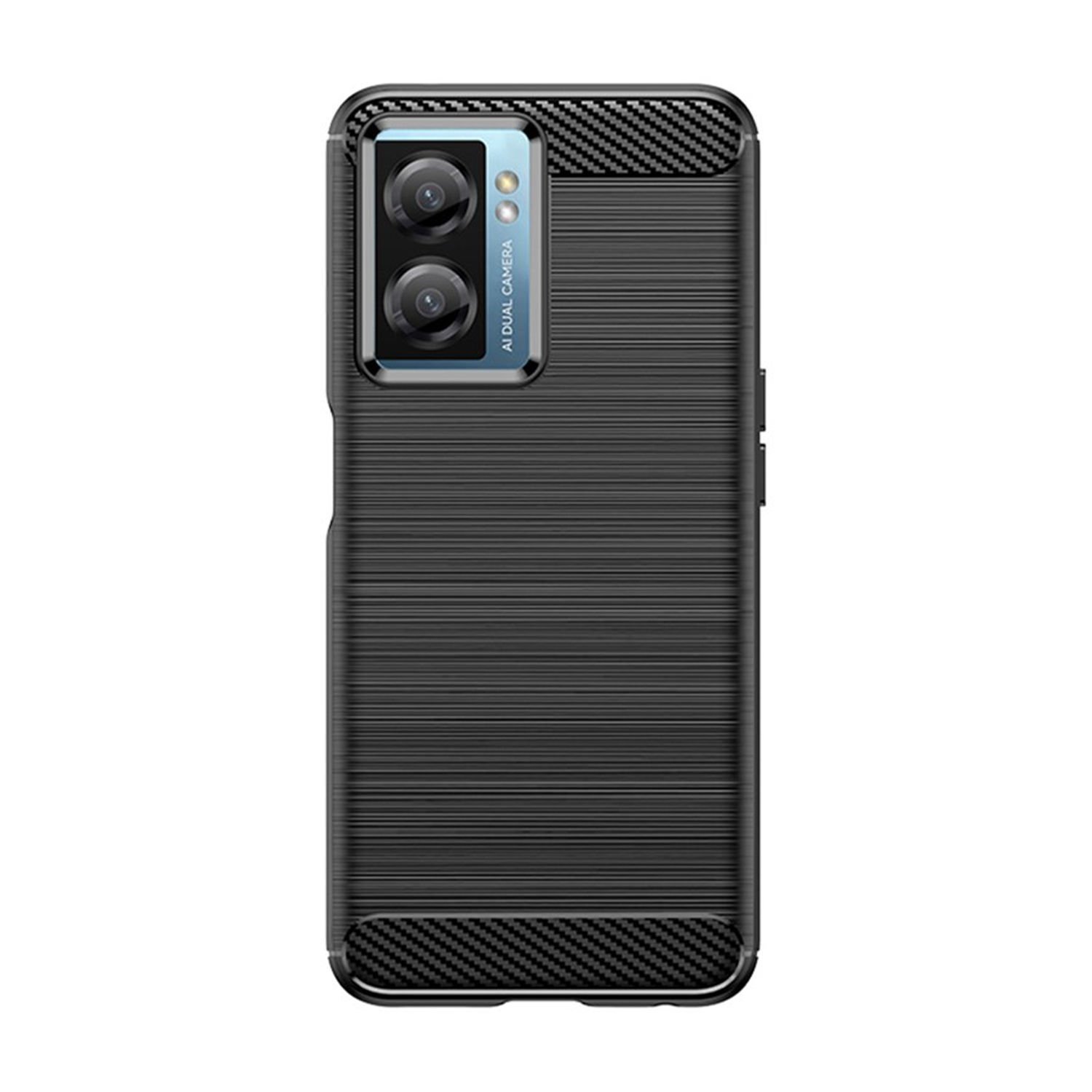 Microcase OnePlus Nord N20 SE Brushed Carbon Fiber Silikon Kılıf - Siyah