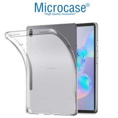 Microcase Samsung Galaxy Tab S7 Plus T970 Silikon Kılıf Şeffaf+ Nano Esnek Film