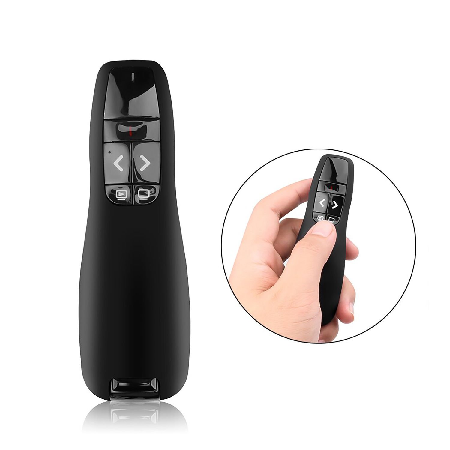 Microcase Kablosuz Lazerli Sunum Kumandası Laser Pointer 15 Mt - AL3226