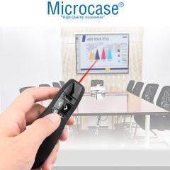 Microcase Kablosuz Lazerli Sunum Kumandası Laser Pointer 15 Mt - AL3226