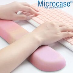 Microcase DS113 Kaydırmaz Silikon Tabanlı Tavşan Baskılı Klavye Bilek Destek Padi 44x8cm - AL3834
