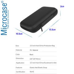 Microcase Harddisk Usb bellek Hafıza Kartı vb Taşıma Çantası 2.5 inch  AL2783