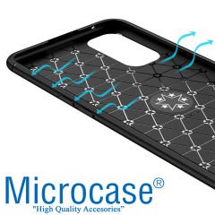 Microcase Oppo Reno 4 4G Focus Serisi Yüzük Standlı Silikon Kılıf - Siyah