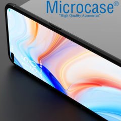 Microcase Oppo Reno 4 4G Focus Serisi Yüzük Standlı Silikon Kılıf - Siyah