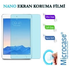 Microcase iPad Air 2 Delüx Serisi Universal Standlı Deri Kılıf - Mor + Nano Esnek Ekran Koruma Filmi