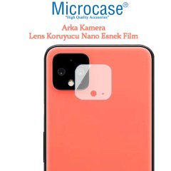 Microcase Google Pixel 4 Kamera Camı Lens Koruyucu Nano Esnek Film