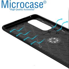 Microcase Oppo Reno 4 Pro 4G Focus Serisi Yüzük Standlı Silikon Kılıf - Siyah