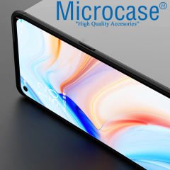 Microcase Oppo Reno 4 Pro 4G Focus Serisi Yüzük Standlı Silikon Kılıf - Siyah