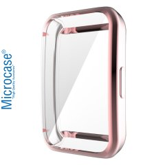 Microcase Honor Band 6 Önü Kapalı Tasarım Silikon Kılıf (SEÇENEKLİ)