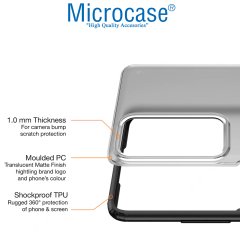 Microcase Xiaomi 12S Luna Serisi Köşe Korumalı Sert Rubber Kılıf - Siyah