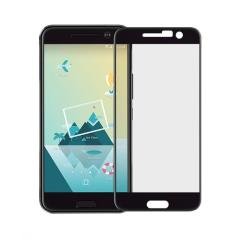 HTC M10 Tam Kaplayan Çerçeveli Tempered Cam Koruma