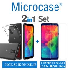 LG Q7 Prime - Q7 BTS Edition 0.2 mm Silikon Kılıf + CAM (SEÇİN)
